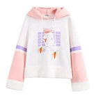 Perfectly Kawaii Bunny Ear Hoodie with Adorable Details - sweater