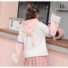 Perfectly Kawaii Bunny Ear Hoodie with Adorable Details - Cosparty