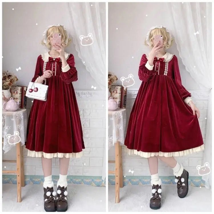 Perfectly Precious Sweet Lolita Faux Fur Ankle Booties - Cosparty