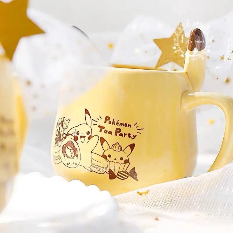 Pikachu Coffee Cup with 3D Ears for Pokemon Fans - Cosparty