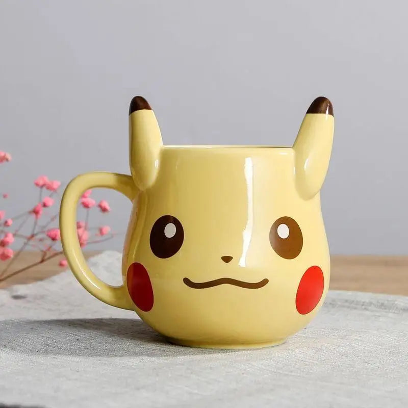 Pikachu Coffee Cup with 3D Ears for Pokemon Fans - cup