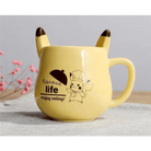 Pikachu Coffee Cup with 3D Ears for Pokemon Fans - Cosparty