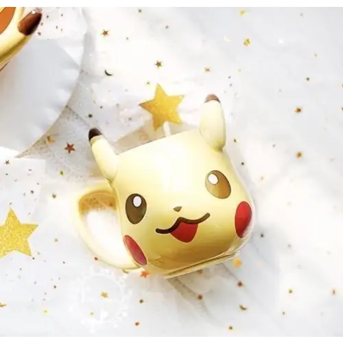 Pikachu Coffee Cup with 3D Ears for Pokemon Fans - cup