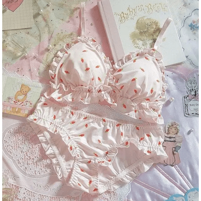 Pink and White Paw Lingerie Set for Kawaii Fashion Lovers - Cosparty