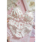 Pink and White Paw Lingerie Set for Kawaii Fashion Lovers - underwear