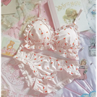 Pink and White Paw Lingerie Set for Kawaii Fashion Lovers - underwear