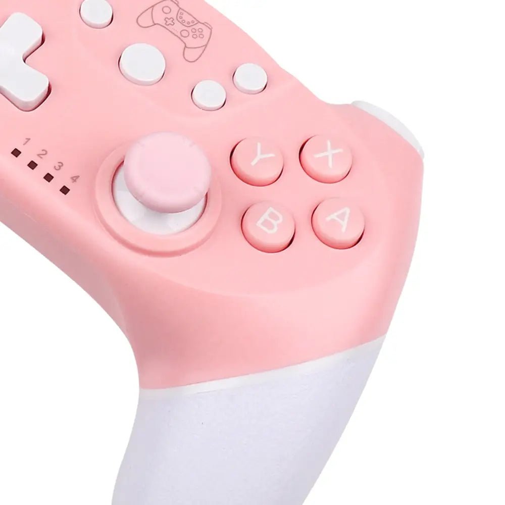 Pink Bluetooth Game Controller for Kawaii Gamer Girls and Streamers - Cosparty