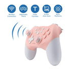 Pink Bluetooth Game Controller for Kawaii Gamer Girls and Streamers - controller