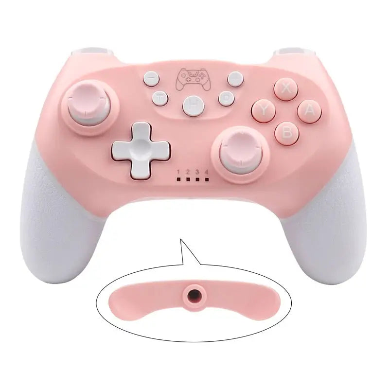 Pink Bluetooth Game Controller for Kawaii Gamer Girls and Streamers - controller