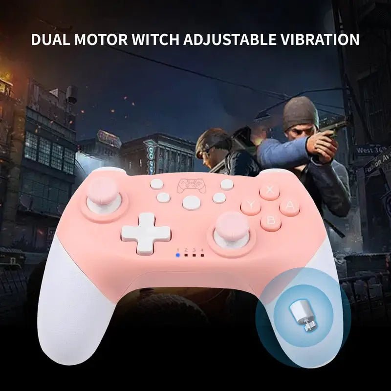 Pink Bluetooth Game Controller for Kawaii Gamer Girls and Streamers - Cosparty