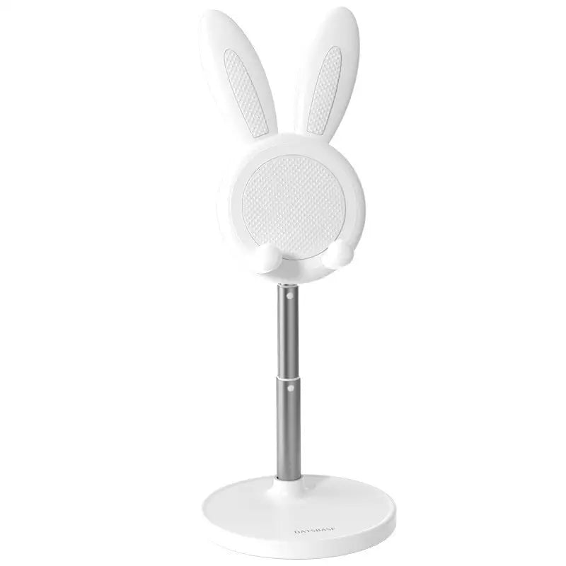 Pink Bunny Telescopic Phone Stand for Stylish Gaming and Streaming - White - phone stand