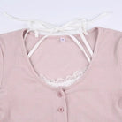 Pink Button Up Lace Cardigan for Fairy Charm Wardrobe - Cosparty