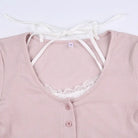 Pink Button Up Lace Cardigan for Fairy Charm Wardrobe - shirt