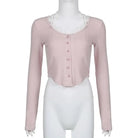 Pink Button Up Lace Cardigan for Fairy Charm Wardrobe - shirt