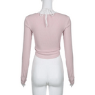 Pink Button Up Lace Cardigan for Fairy Charm Wardrobe - Cosparty