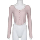 Pink Button Up Lace Cardigan for Fairy Charm Wardrobe - Cosparty