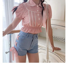 Pink Corset Lace Up Shorts for a Girly Summer Look - Shorts