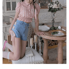 Pink Corset Lace Up Shorts for a Girly Summer Look - Cosparty