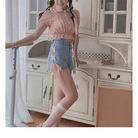 Pink Corset Lace Up Shorts for a Girly Summer Look - Cosparty