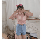 Pink Corset Lace Up Shorts for a Girly Summer Look - Cosparty