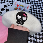 Pink Menhera Nurse Beret for Kawaii Fashion Enthusiasts - Cosparty