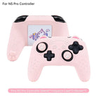 Pink Neko PS5 and Switch Controller Covers for Cute Gaming Style - Cosparty