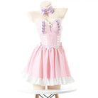 Pink Princess Maid Dress with Bows and Ruffles - dress