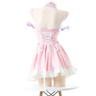 Pink Princess Maid Dress with Bows and Ruffles - Cosparty