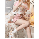 Pink Puppy Crop Top for Y2K Fashion Lovers - Cosparty