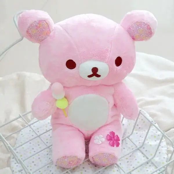 Pink Rilakkuma Bear Plush Toy for Cosparty Fun - stuffed animal