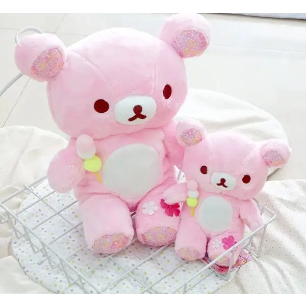 Pink Rilakkuma Bear Plush Toy for Cosparty Fun - stuffed animal