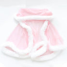 Pink Snow Princess Dress with Fur Trim and Matching Panties - dress