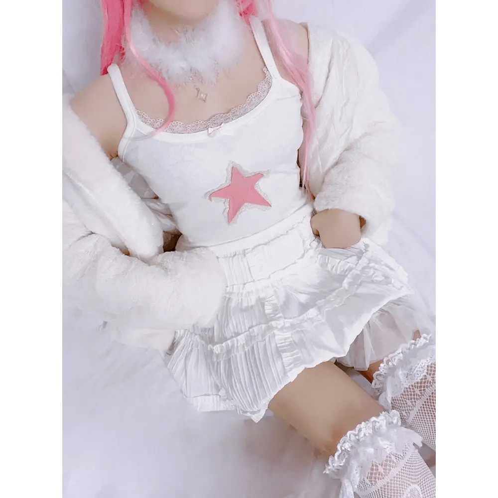 Pink Star Tank for a Magical Touch to Your Outfit - Cosparty