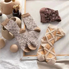 Pink Vintage Floral Socks for Kawaii and Fairycore Styles - Cosparty