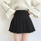 Plaid and Solid Color School Girl Skirt in Plus Sizes Org InStock 40cm Length - Cosparty