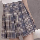 Plaid and Solid Color School Girl Skirt in Plus Sizes Org InStock 40cm Length - Cosparty