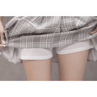 Plaid and Solid Color School Girl Skirt in Plus Sizes Org InStock 40cm Length - Cosparty