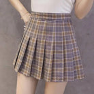 Plaid and Solid Color School Girl Skirt in Plus Sizes Org InStock 40cm Length - Cosparty
