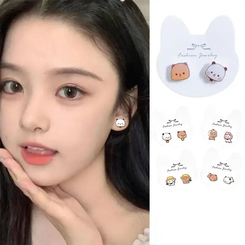 Playful Dudu & Bubu Earrings for Fun and Expressive Style - Cosparty