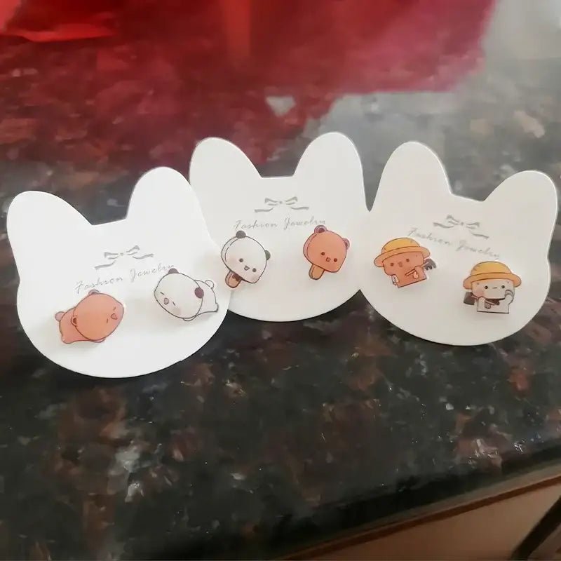 Playful Dudu & Bubu Earrings for Fun and Expressive Style - Cosparty