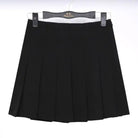 Pleated School Girl Skirt with Built - in Shorts for Chic Style - Cosparty
