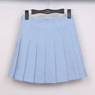 Pleated School Girl Skirt with Built-in Shorts for Chic Style - Skirts