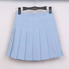 Pleated School Girl Skirt with Built - in Shorts for Chic Style - Cosparty