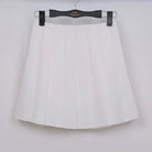 Pleated School Girl Skirt with Built - in Shorts for Chic Style - Cosparty