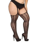 Plus - Size Lace Pantyhose with Extra Stretch for Thicc Thighs - Cosparty