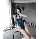Plus Size Velour Bunny Cosplay Up to 5XL in Pink Blue or Black - Cosparty