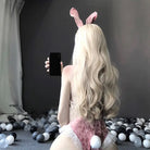 Plus Size Velour Bunny Cosplay Up to 5XL in Pink Blue or Black - cosplay