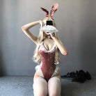 Plus Size Velour Bunny Cosplay Up to 5XL in Pink Blue or Black - cosplay