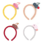Plush Baby Bun Headbands in Pastel Colors - Cosparty