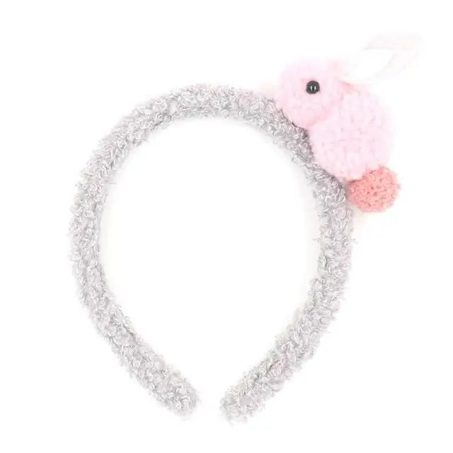 Plush Baby Bun Headbands in Pastel Colors - Cosparty